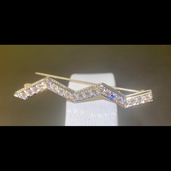 2X “HOST PICK” Extremely Rare Vintage Paloma Picasso Lightening Bolt Pin - Picture 3 of 3